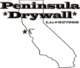 Peninsula Drywall Logo Peninsula Drywall contractor logo serving the San Francisco Peninsula and Marin County